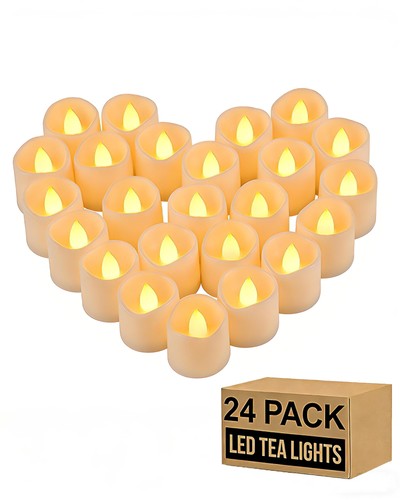 Pcs flameless tealights - pcs,